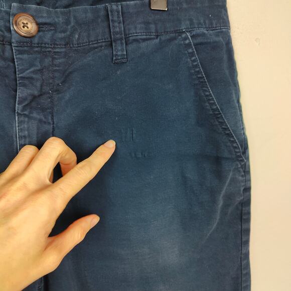 Chubbies Chino Shorts Mens 35 Navy Blue Cotton 7" Inseam Surf Preppy - Picture 3 of 10